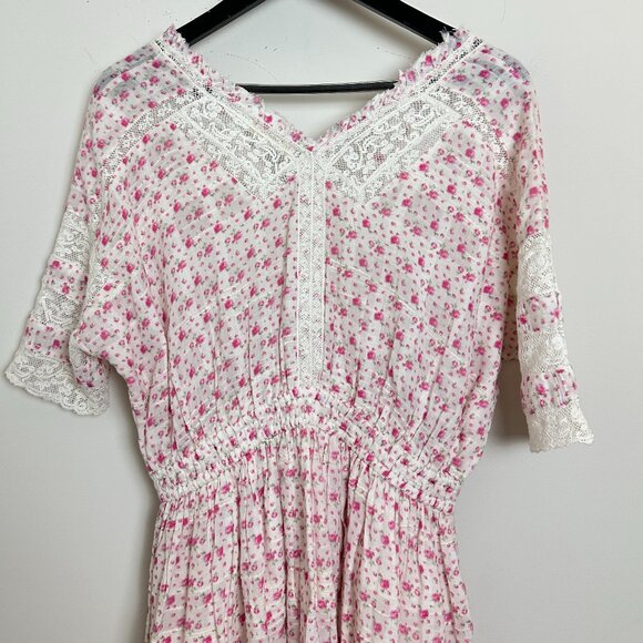 LOVESHACKFANCY Newton Dress in Poppy Pink Size Large - Picture 9 of 12